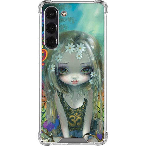 Rainbow Winged Yoga Fairy by Jasmine Becket-Griffith Galaxy S24 FE Clear Case